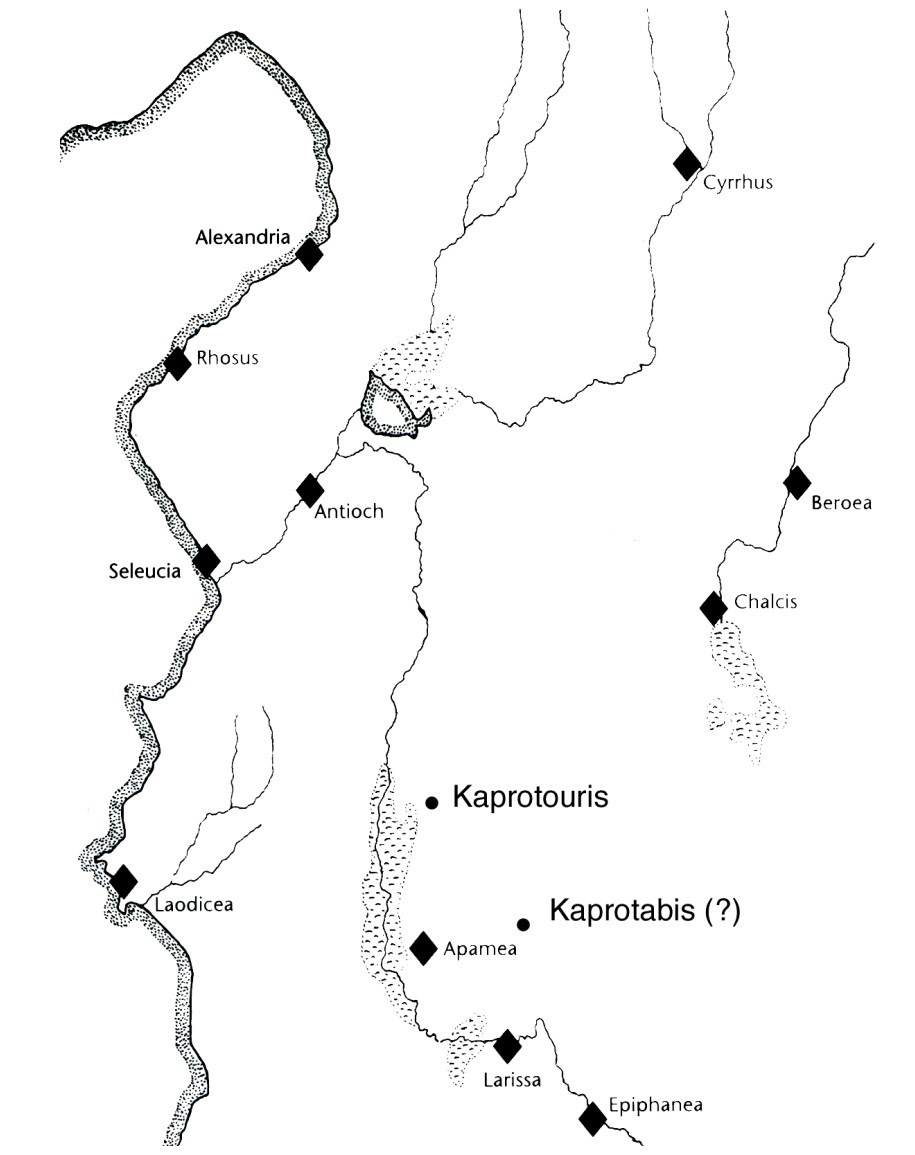 Ipotesi di riproduzione topografica tratta da M. David, V. Mariotti, Da Kaprotabis ad Angera. L’epigrafe funeraria di un Siriano ai piedi delle Alpi, “Syria” 82.1 (2005), p. 275.